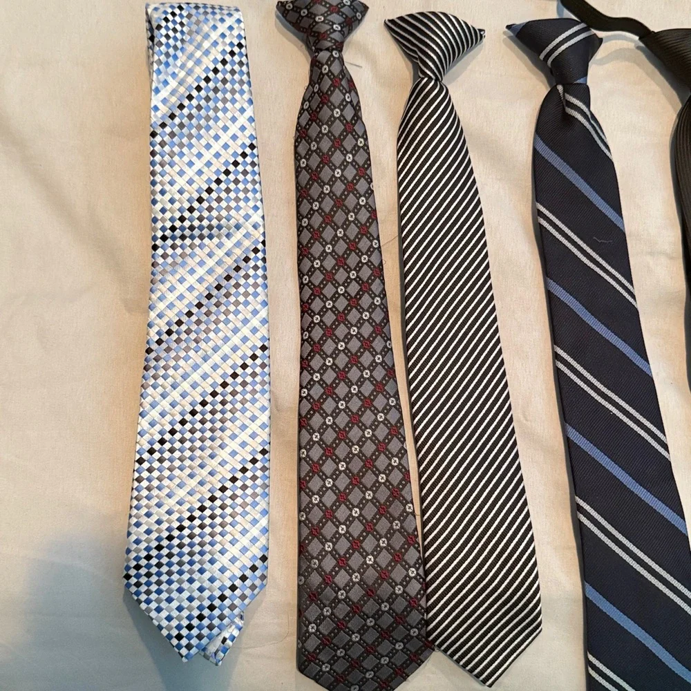 Assorted Boy’s Ties in Various Colors - lot of 9